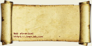 Nina Kričak vizit kartica